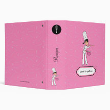 Personalized Recipe Journal Binder Illustrated