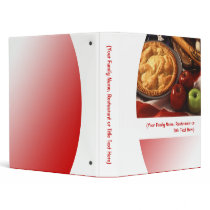 Personalized Recipe or Menu Food Binder