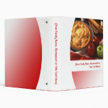 Personalized Recipe or Menu Food Binder