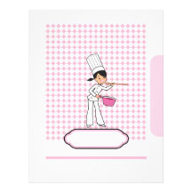 Personalized Recipe Pages - Chef Themed Letterhead Template