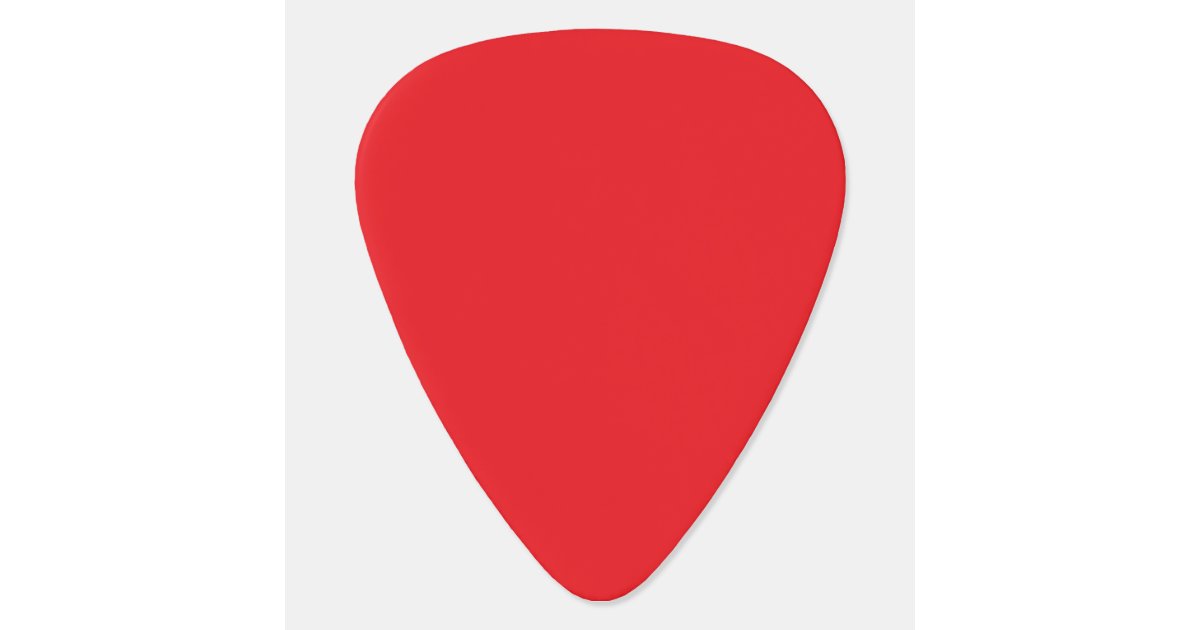 Personalized Red Guitar Pick Zazzle