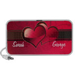 personalized red hearts Speakers speakers