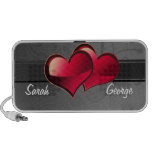 personalized red hearts Speakers speakers