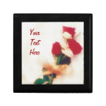 personalized red roses bouquet keepsake box