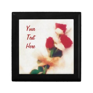 personalized red roses bouquet giftbox