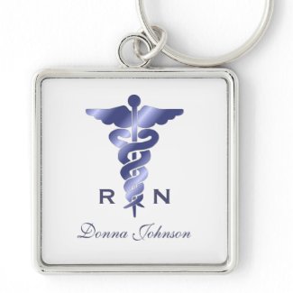 Personalized: Registered Nurse Keychain keychain