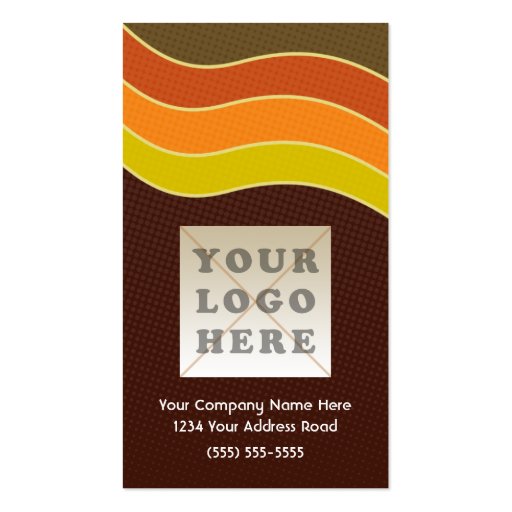 Personalized Retro 70s Business Cards (back side)
