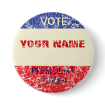 Personalized Retro Campaign Button