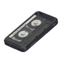 Personalized Retro Mix-Tape iPhone 4 Cover