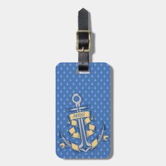 Personalized Ribbon Anchor Tags For Bags