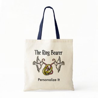 Personalized Ring Bearer tote bag
