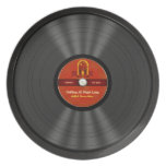 Personalized Rock N Roll Vinyl Record Party Plates
