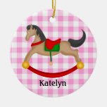 Personalized Rocking Horse Christmas Ornament