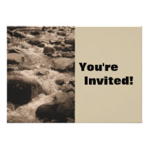 Personalized Rocky Creek Camp Out Birthday Party Personalized Invitations