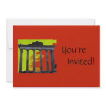 Personalized Roman Forum Italian Dinner Party Invite