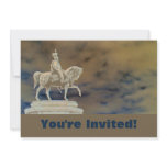 Personalized Roman Soldier Statue Bon Voyage Party Personalized Invitation