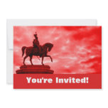 Personalized Roman Soldier Statue Graduation Party Custom Invitations