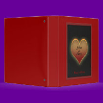 Personalized Romance Photo Album binders