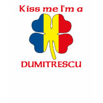 Personalized Romanian Kiss Me I'm Dumitrescu t-shirts