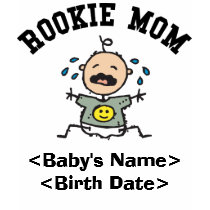 Personalized Rookie Mom T-Shirt