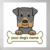 Personalized Rottweiler Poster