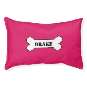 Personalized Ruby Small Dog Bed