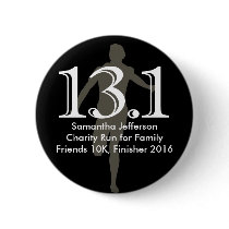 Personalized Runner 13.1 Half Marathon Keepsake Pins