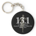 Personalized Runner 13.1 Half Marathon Keepsake keychains