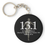 Personalized Runner 13.1 Half Marathon Keepsake Key Chains