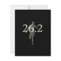 Personalized Runner Marathon Keepsake 26.2 Personalized Announcement
