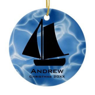 Personalized Sailing Ornament