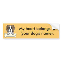 Personalized Saint Bernard Bumper Stickers