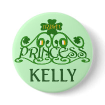 Personalized Saint Patrick's Day Irish Button