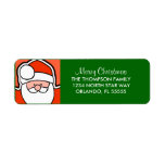 Personalized Santa Cartoon Return Address Labels