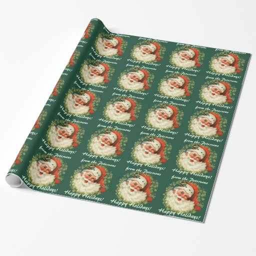 Personalized Santa Christmas Wrapping Paper Zazzle