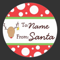 Personalized Santa Gift Sticker by jgh96sbc Personalized Santa Gift Sticker