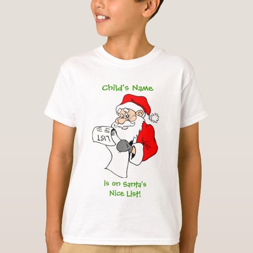 on the nice list shirt