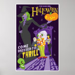 Personalized Saturday Halloween party poster