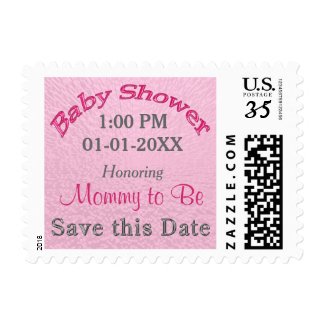 Personalized SAVE the DATE Baby Shower Stamps
