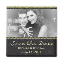 Personalized Save the Date Photo Magnet