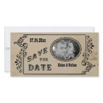 Personalized Save The Date Photo Reminder Card Photo Card Template