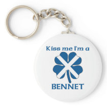 Personalized Scottish Kiss Me I'm Bennet Key Chain