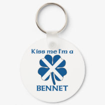 Personalized Scottish Kiss Me I'm Bennet keychains