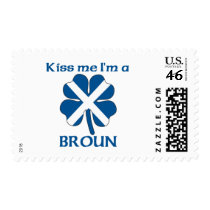 Personalized Scottish Kiss Me I'm Broun stamps