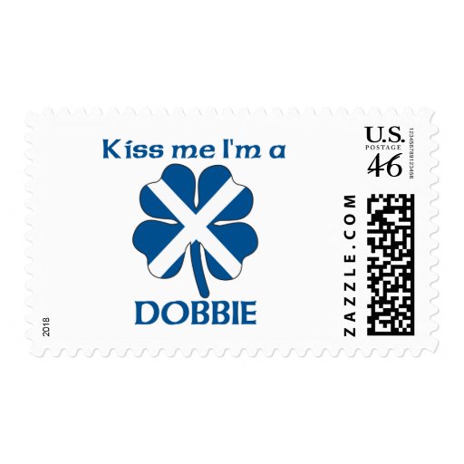 Personalized Scottish Kiss Me I'm Dobbie Postage Stamp