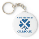 Personalized Scottish Kiss Me I'm Gilmour Key Chain