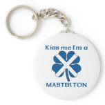 Personalized Scottish Kiss Me I'm Masterton Keychains