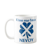 Personalized Scottish Kiss Me I'm Nevoy mugs