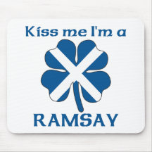 Personalized Scottish Kiss Me I'm Ramsay Mouse Pads