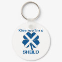 Personalized Scottish Kiss Me I'm Sheild keychains